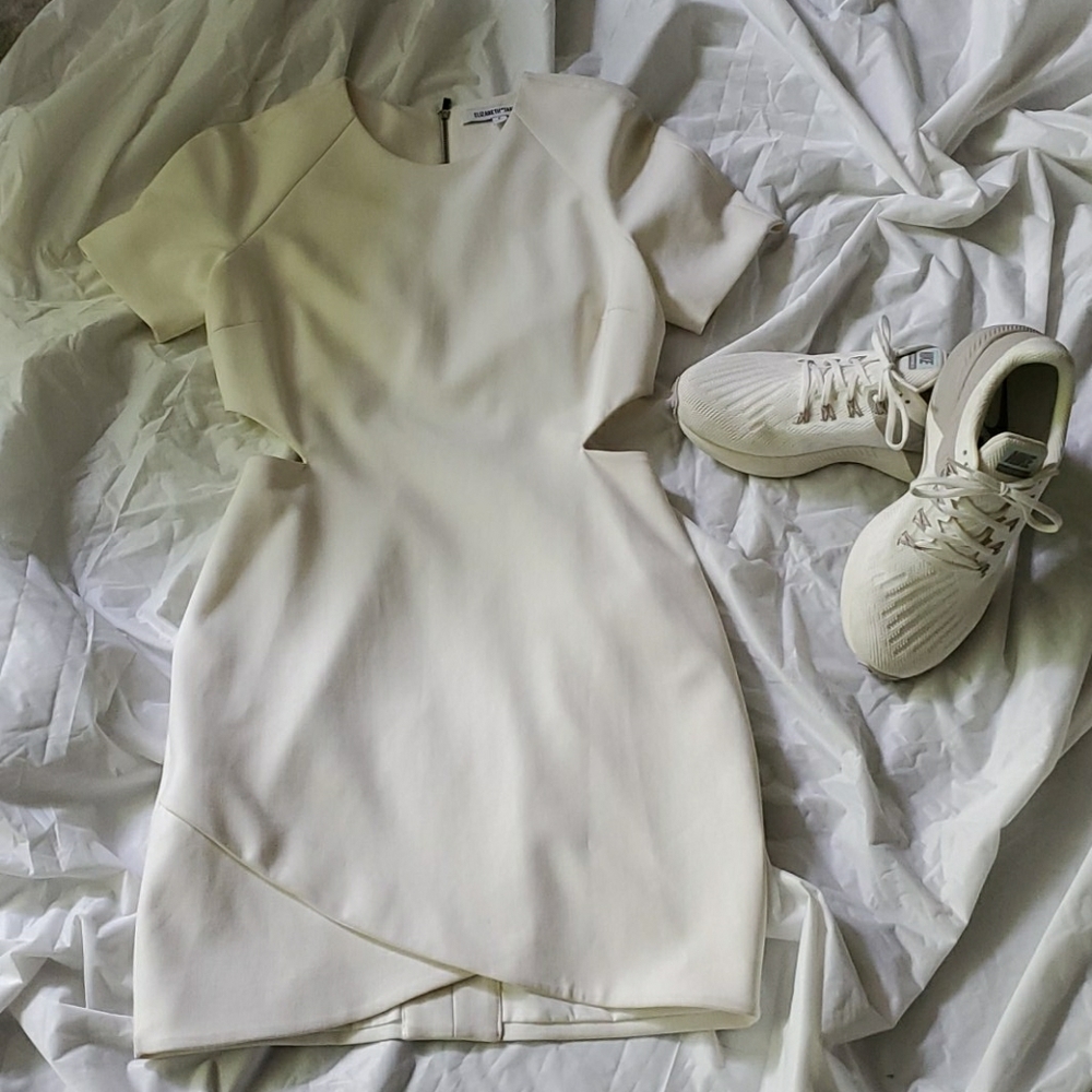 Elizabeth and James white cut out dress
